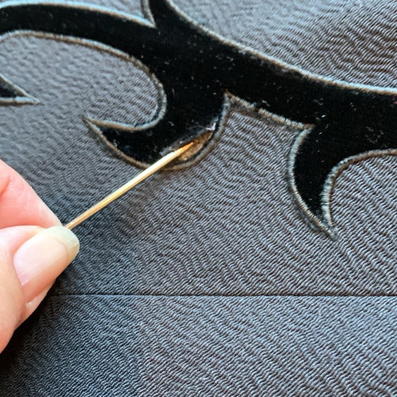 Vintage 1980’s/1990’s Nina K, whimsy goth long sleeve solid black jacket. Size L - Picture 10 of 17